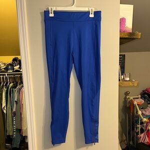 Fabletics High-Waisted Statement Spin Pant size large cobalt blue